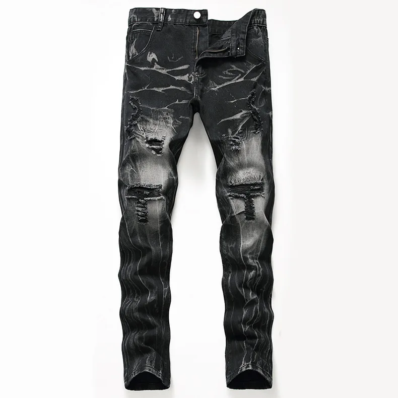 Hot High Quality Men Casual Black Jeans Slim Straight Hole Biker Jeans Autumn Jean Homme Male Denim Pants Plus Size 42
Hot High Quality Men Casual Black Jeans Slim Straight Hole Biker Jeans Autumn Jean Homme Male Denim Pants Plus Size 42