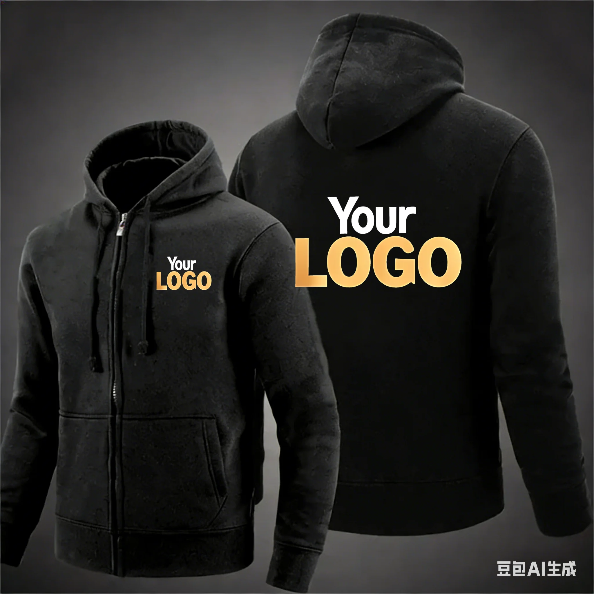 Personalized fashion custom LOGO zipper hoodie for men and women, long sleeved casual autumn sports solid color clothing
Personalized fashion custom LOGO zipper hoodie for men and women, long sleeved casual autumn sports solid color clothing