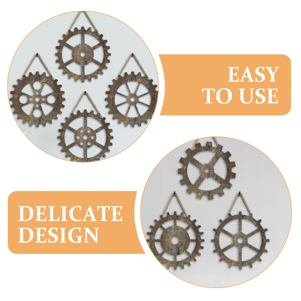 4pcs Wooden Wall Decor Industrial Style Home Office Bar Living Room Wall Art Decoration Small Compact Gear Ornament For Diy
4pcs Wooden Wall Decor Industrial Style Home Office Bar Living Room Wall Art Decoration Small Compact Gear Ornament For Diy