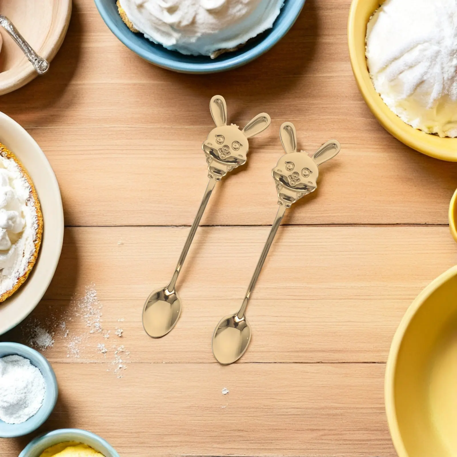 6Pcs Stainless Steel Easter Coffee Spoons Rabbit Dessert Spoon Gold Mini Spoon Cute Bunny Espresso Stirring Spoons
6Pcs Stainless Steel Easter Coffee Spoons Rabbit Dessert Spoon Gold Mini Spoon Cute Bunny Espresso Stirring Spoons