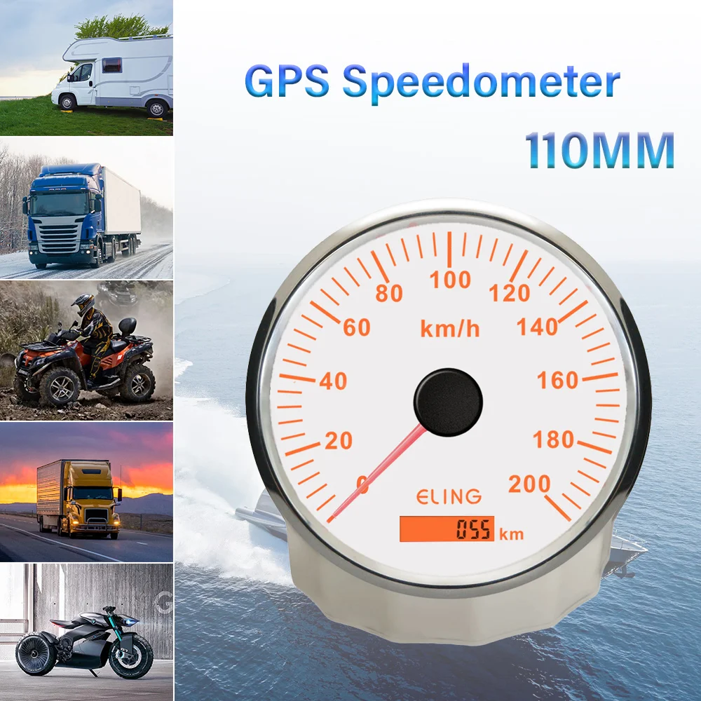 ELING 110mm GPS Speedometer 0-200KM/H Speed Gauge for Truck Auto Car 12V 24V with Backlight
ELING 110mm GPS Speedometer 0-200KM/H Speed Gauge for Truck Auto Car 12V 24V with Backlight