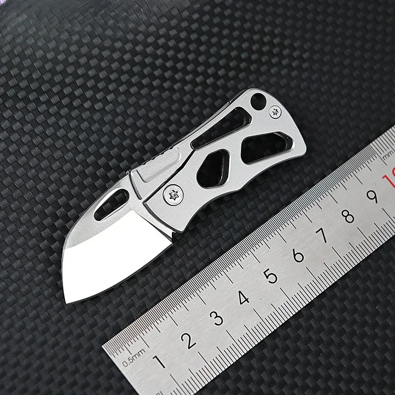D2 Steel Mini Folding Knife, Portable Key Chain, Sharp, Outdoor, Self-Defense, High Hardness, D2
D2 Steel Mini Folding Knife, Portable Key Chain, Sharp, Outdoor, Self-Defense, High Hardness, D2