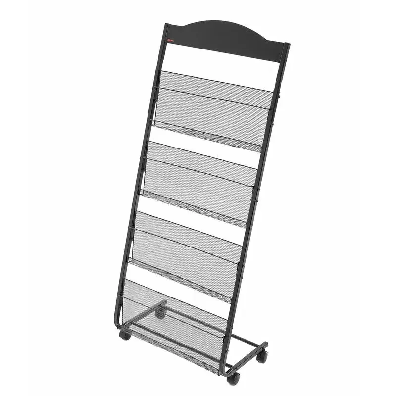 Foldable brochure stand/magazine stand with 4 pockets, rolling literature stand/catalog holder/tilting stand, book stand/floor display for trade fairs, office shows, and exhibitions
Foldable brochure stand/magazine stand with 4 pockets, rolling literature stand/catalog holder/tilting stand, book stand/floor display for trade fairs, office shows, and exhibitions