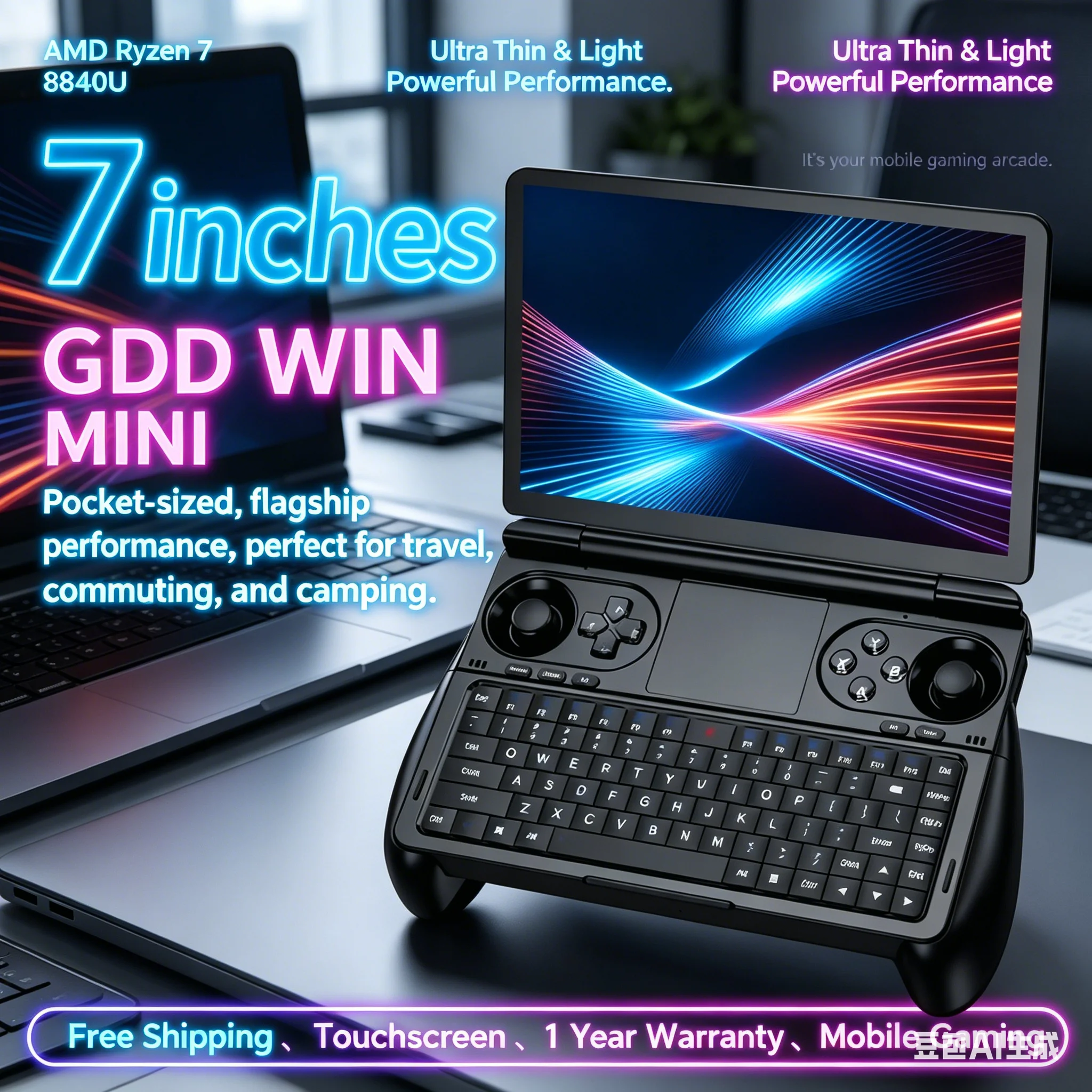 GPD WIN Mini Handheld GamePad Tablet 7 Inch AMD AI 9 HX 370 Speed Boost 32GB RAM 2TB PCIE4.0 Pocket Mini Laptop for Gaming
GPD WIN Mini Handheld GamePad Tablet 7 Inch AMD AI 9 HX 370 Speed Boost 32GB RAM 2TB PCIE4.0 Pocket Mini Laptop for Gaming