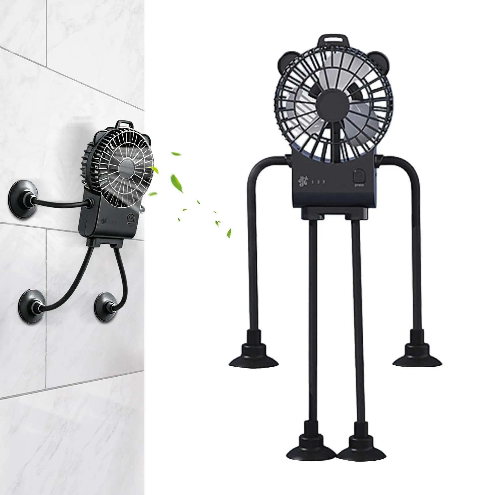 Desktop Fan 3-Speed Robot Shape Suction Cup Blower Portable Fan For Office Travel Bedroom Camping Work Bedside Nightstand Home
Desktop Fan 3-Speed Robot Shape Suction Cup Blower Portable Fan For Office Travel Bedroom Camping Work Bedside Nightstand Home