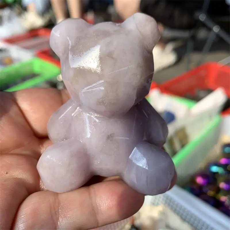 Natural Purple Aventurine Cartoon Bear Carving Crystal Healing Stone Creative Holiday Gifts For Kids Home Decor 1pcs
Natural Purple Aventurine Cartoon Bear Carving Crystal Healing Stone Creative Holiday Gifts For Kids Home Decor 1pcs