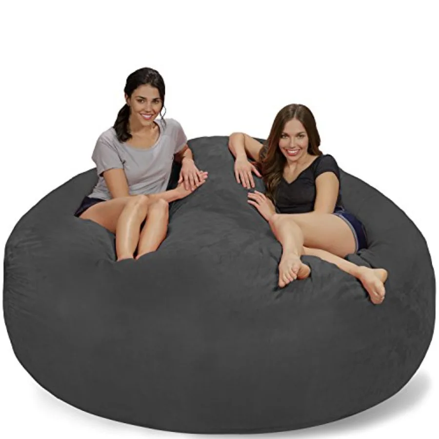 Bean Bag Chair Cover, 7-feet, Microsuede - Charcoal
Bean Bag Chair Cover, 7-feet, Microsuede - Charcoal