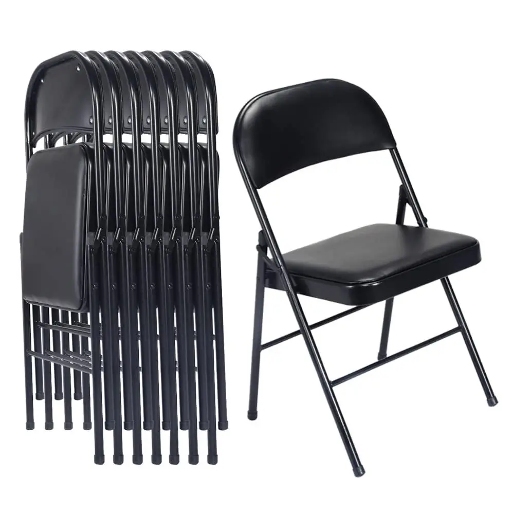 6 Pack Black Folding Chairs with Padded Seats for Outdoor amp Indoor, Portable Stackable Commercial Seat with Steel Frame for E
6 Pack Black Folding Chairs with Padded Seats for Outdoor amp Indoor, Portable Stackable Commercial Seat with Steel Frame for E