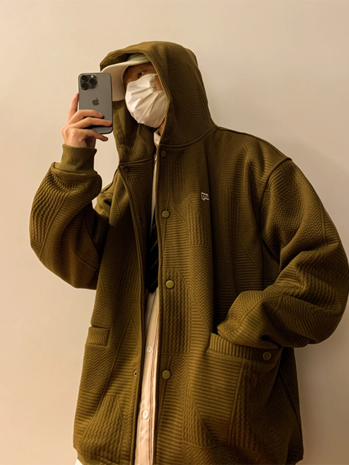 Vintage Hooded Open Cardigan Jaet Men's Spring Autumn Loose Couples Embroidery Versatile Sweatirt Trendy Outerwear
Vintage Hooded Open Cardigan Jaet Men's Spring Autumn Loose Couples Embroidery Versatile Sweatirt Trendy Outerwear