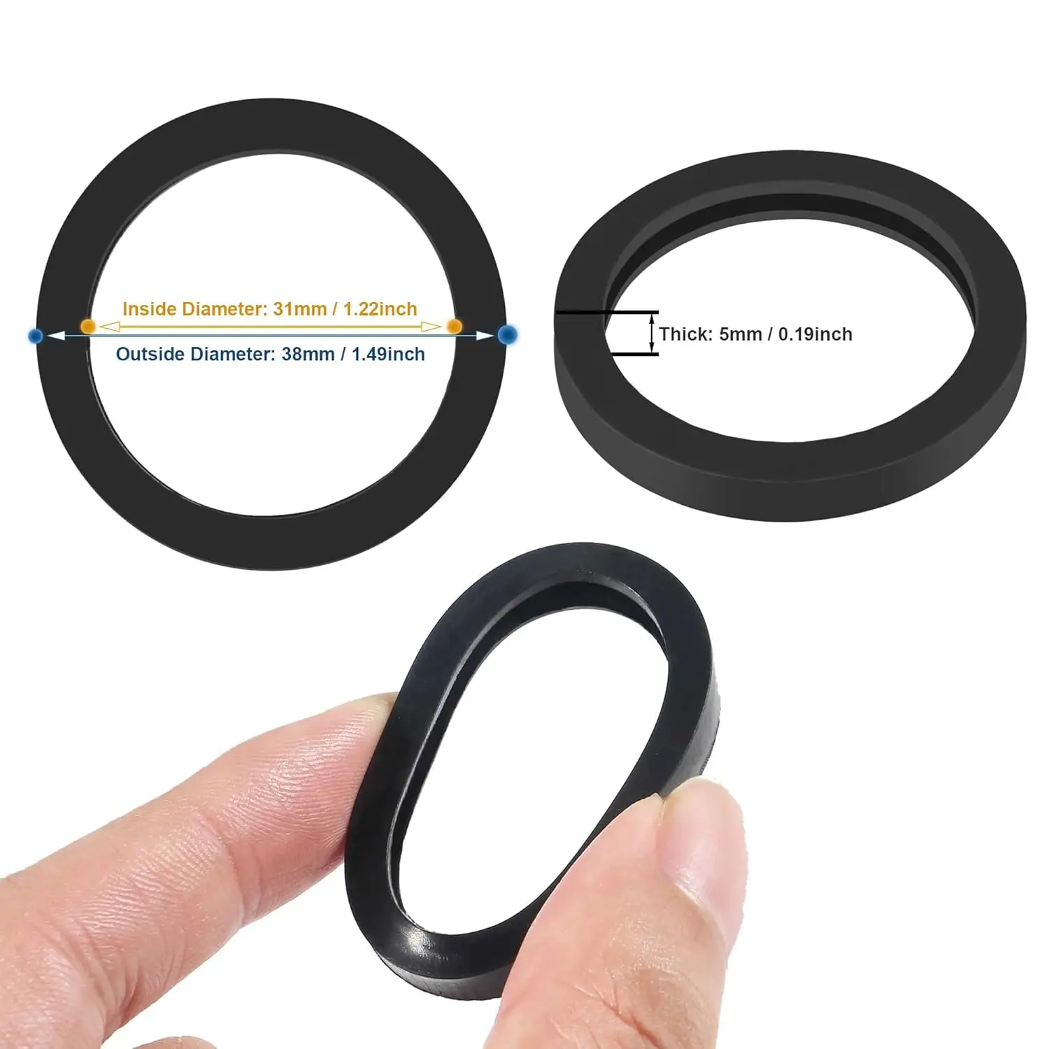 8PCS Gas Can Spout Gasket Seals Replacement Rubber Gaskets Washer Seal O Ring for Universal Plastic 5 Gal 10 20L Fuel Tank Spout
8PCS Gas Can Spout Gasket Seals Replacement Rubber Gaskets Washer Seal O Ring for Universal Plastic 5 Gal 10 20L Fuel Tank Spout