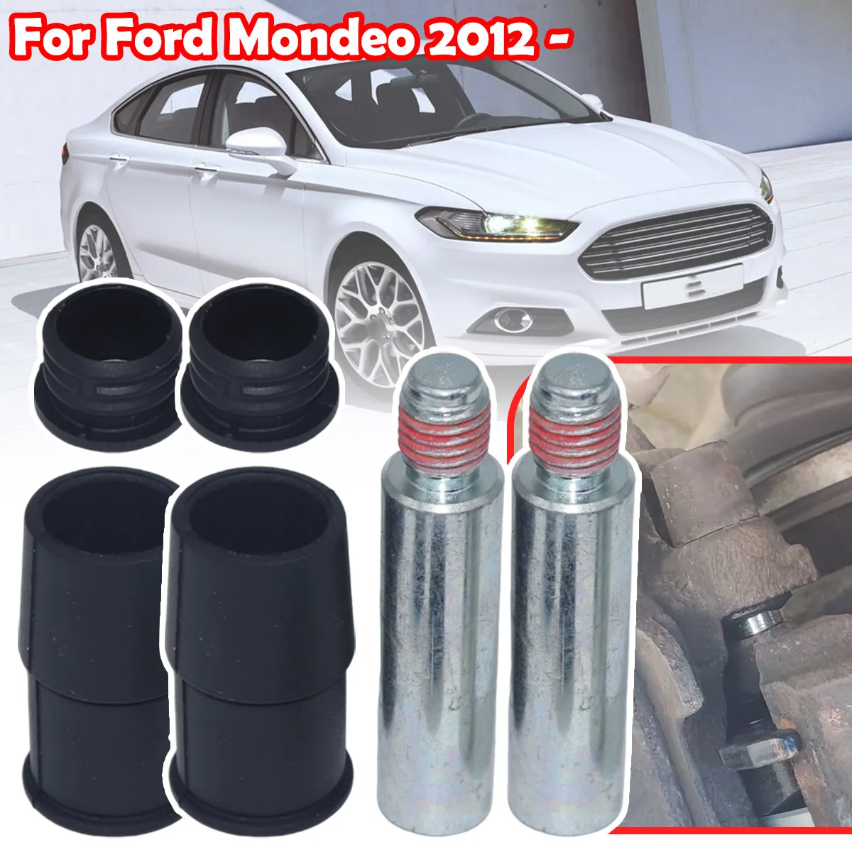 For Ford Mondeo 2012 2013 2014 - Rear Brake Caliper Slider Guide Pins Bolt Kit Left Right Disc Housing Bellows Sleeve Bushing
For Ford Mondeo 2012 2013 2014 - Rear Brake Caliper Slider Guide Pins Bolt Kit Left Right Disc Housing Bellows Sleeve Bushing