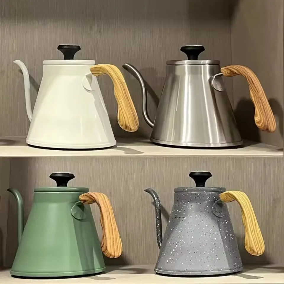 Stainless Hand Drip Coffee Maker with Thermometer Goose Beak Kettles Teapot Gooseneck Kettle Coffee Pot
Stainless Hand Drip Coffee Maker with Thermometer Goose Beak Kettles Teapot Gooseneck Kettle Coffee Pot