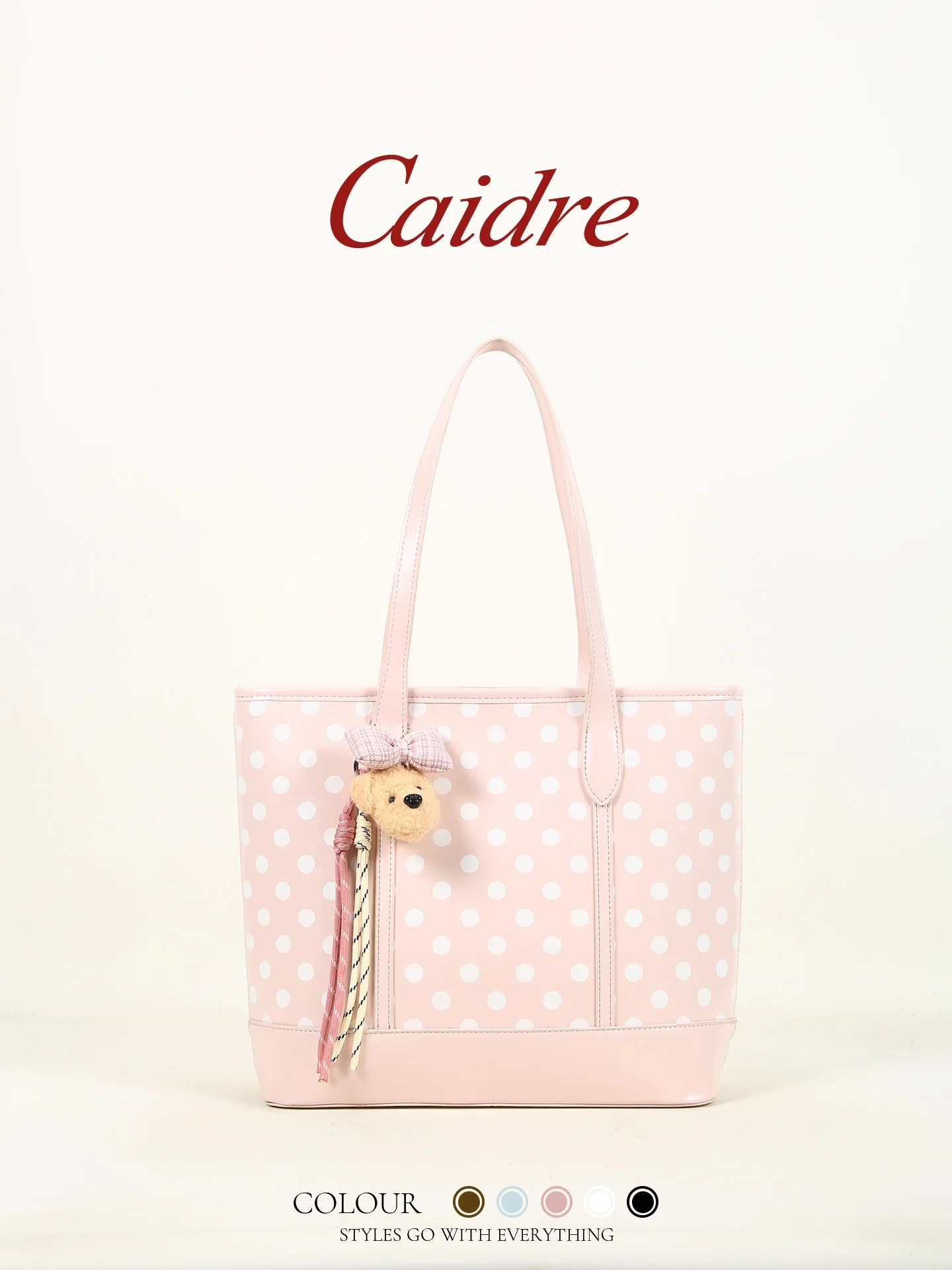 Caidre Korean Style Large Capacity Polka Dot Tote Bag Women's Commuter Single Shoulder Underarm Bag Student Handbag
Caidre Korean Style Large Capacity Polka Dot Tote Bag Women's Commuter Single Shoulder Underarm Bag Student Handbag