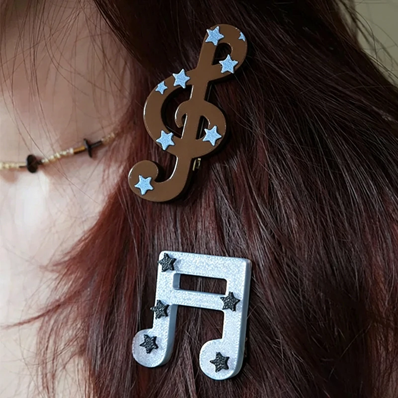 Y2K Musical Note Hairclip for Women Girls Harajuku Style Star Print Side Bangs Clips Sweet Cute Hairpin Fashion Hair Accessories
Y2K Musical Note Hairclip for Women Girls Harajuku Style Star Print Side Bangs Clips Sweet Cute Hairpin Fashion Hair Accessories