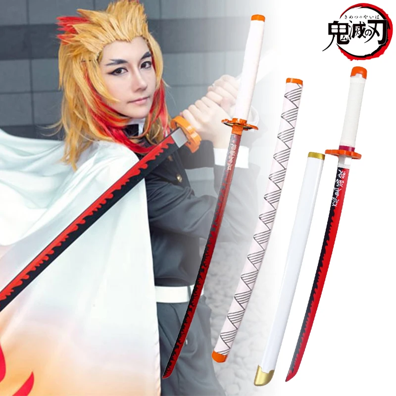 80cm Demon Slayer Japanese Katana Kimetsu No Yaiba Kyoujurou Cosplay Prop Large Katana Wooden Ninja Anime Samurai Sword Kid Toys
80cm Demon Slayer Japanese Katana Kimetsu No Yaiba Kyoujurou Cosplay Prop Large Katana Wooden Ninja Anime Samurai Sword Kid Toys