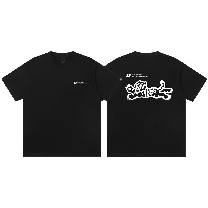 New Fun Graffiti Tiger Print Short-Sleeved T-Shirt for Men and Women Summer Loose Couple Summer Top Motorcycle Bottoming Shirt
New Fun Graffiti Tiger Print Short-Sleeved T-Shirt for Men and Women Summer Loose Couple Summer Top Motorcycle Bottoming Shirt
