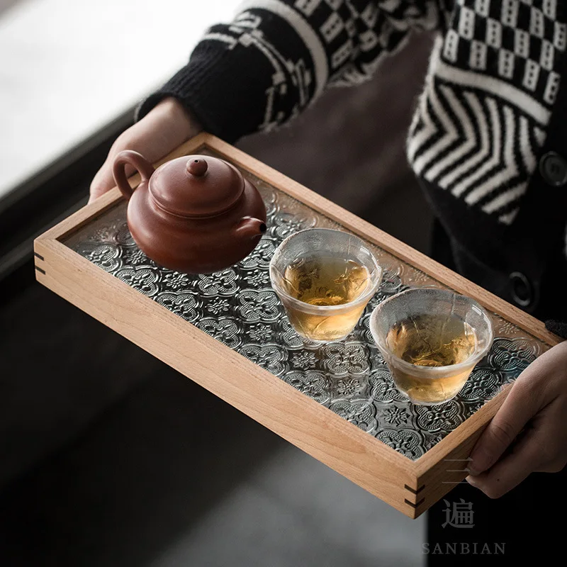 ★★Three Times Retro Black Walnut Glass Embossed Mop Tray Bamboo Tea Tray Ancient Wooden Swing Plate Storage Tray Tea Ceremony Ut
★★Three Times Retro Black Walnut Glass Embossed Mop Tray Bamboo Tea Tray Ancient Wooden Swing Plate Storage Tray Tea Ceremony Ut
