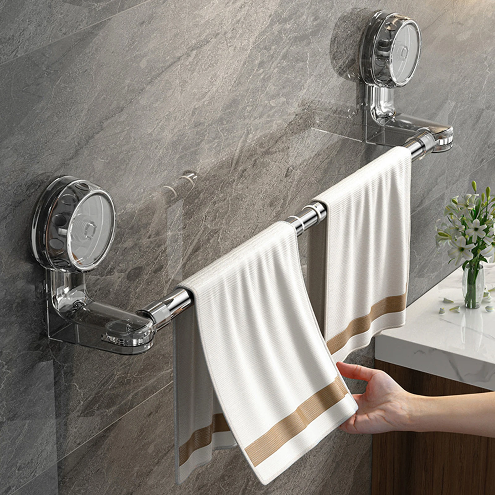 Retractable Suction Cup Towel Bar Stainless Steel Heavy Duty Towel Rack Towel Holders for Shower and Bathroom
Retractable Suction Cup Towel Bar Stainless Steel Heavy Duty Towel Rack Towel Holders for Shower and Bathroom