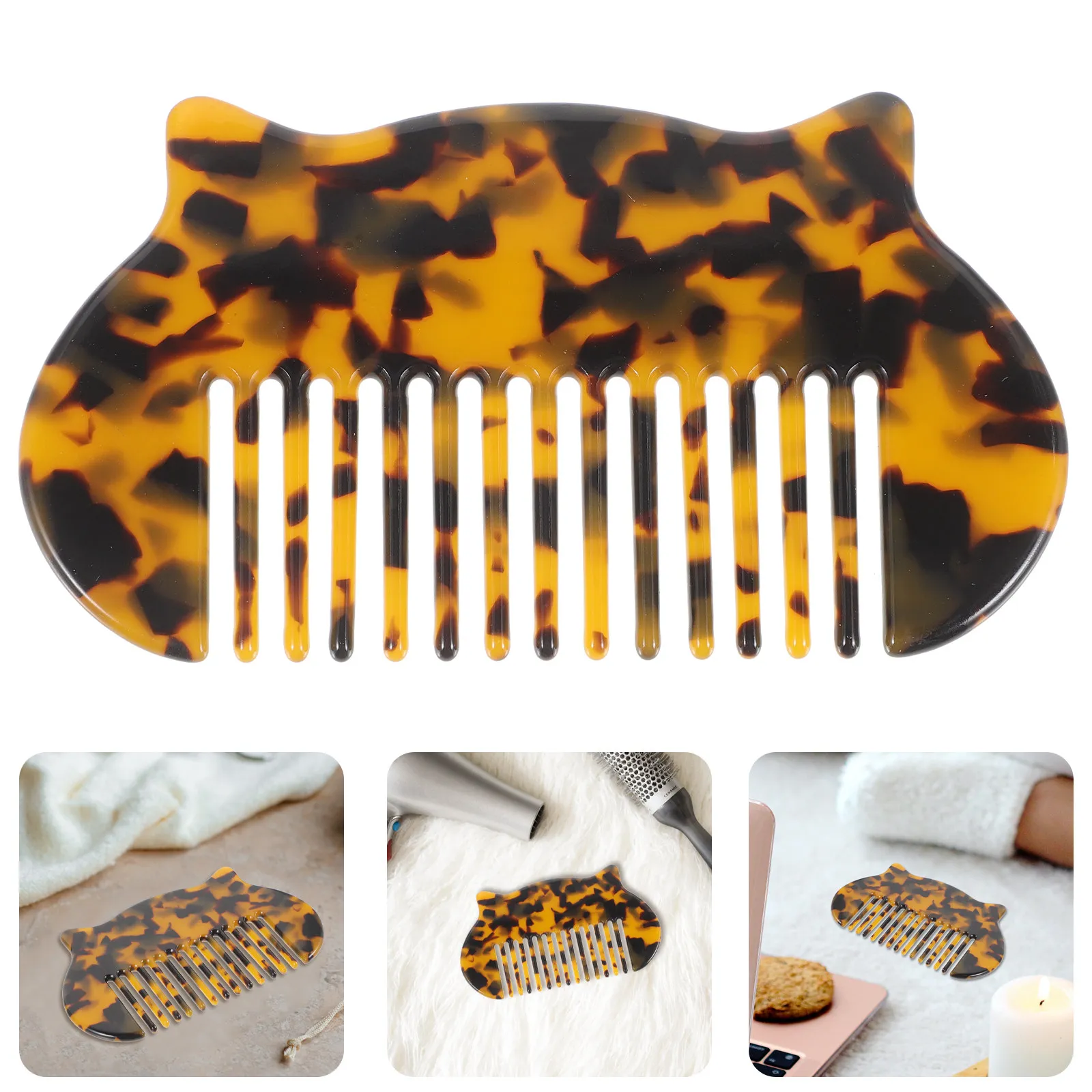 Acetate Detangling Hair Comb with Cat Ear Design Anti Static Compact Lightweight for Curly Wet The Go Purse Friendly
Acetate Detangling Hair Comb with Cat Ear Design Anti Static Compact Lightweight for Curly Wet The Go Purse Friendly