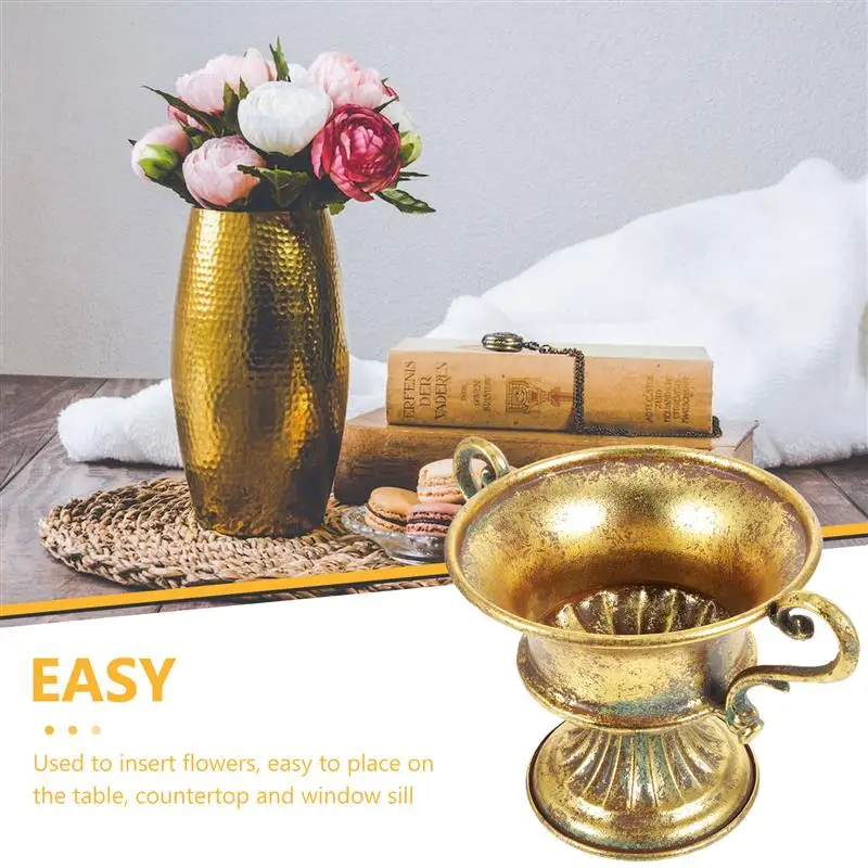 Metal Flower Pot Iron Vase Retro Metal Flowerpot Household Decorative Iron Art Vase Garden Wedding Centerpiece Vase Decor
Metal Flower Pot Iron Vase Retro Metal Flowerpot Household Decorative Iron Art Vase Garden Wedding Centerpiece Vase Decor