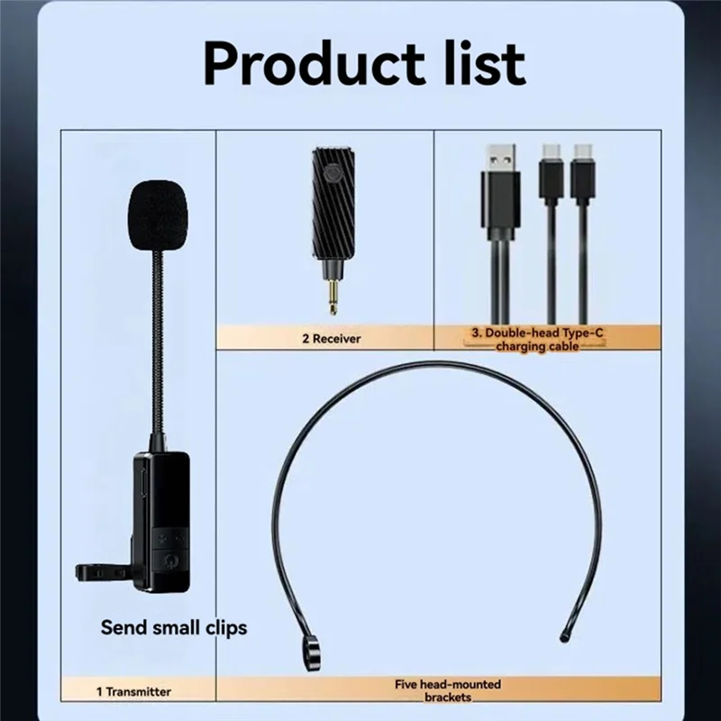 B04C-Head Microphone Wireless, Head Sets With Microphones For Speakers PA System Voice Amplifier Wireless Microphone
B04C-Head Microphone Wireless, Head Sets With Microphones For Speakers PA System Voice Amplifier Wireless Microphone