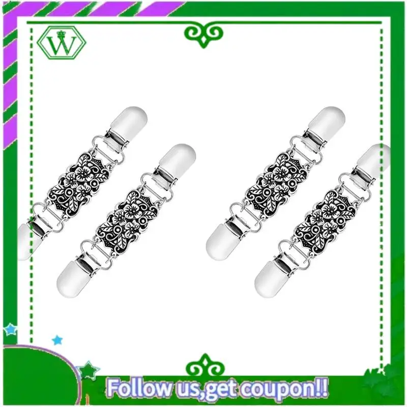 A18P-4 PCS Retro Sweater Shirt Clips Cardigan Collar Clips Dresses Shawl Clip For Women Girls, Style 1
A18P-4 PCS Retro Sweater Shirt Clips Cardigan Collar Clips Dresses Shawl Clip For Women Girls, Style 1