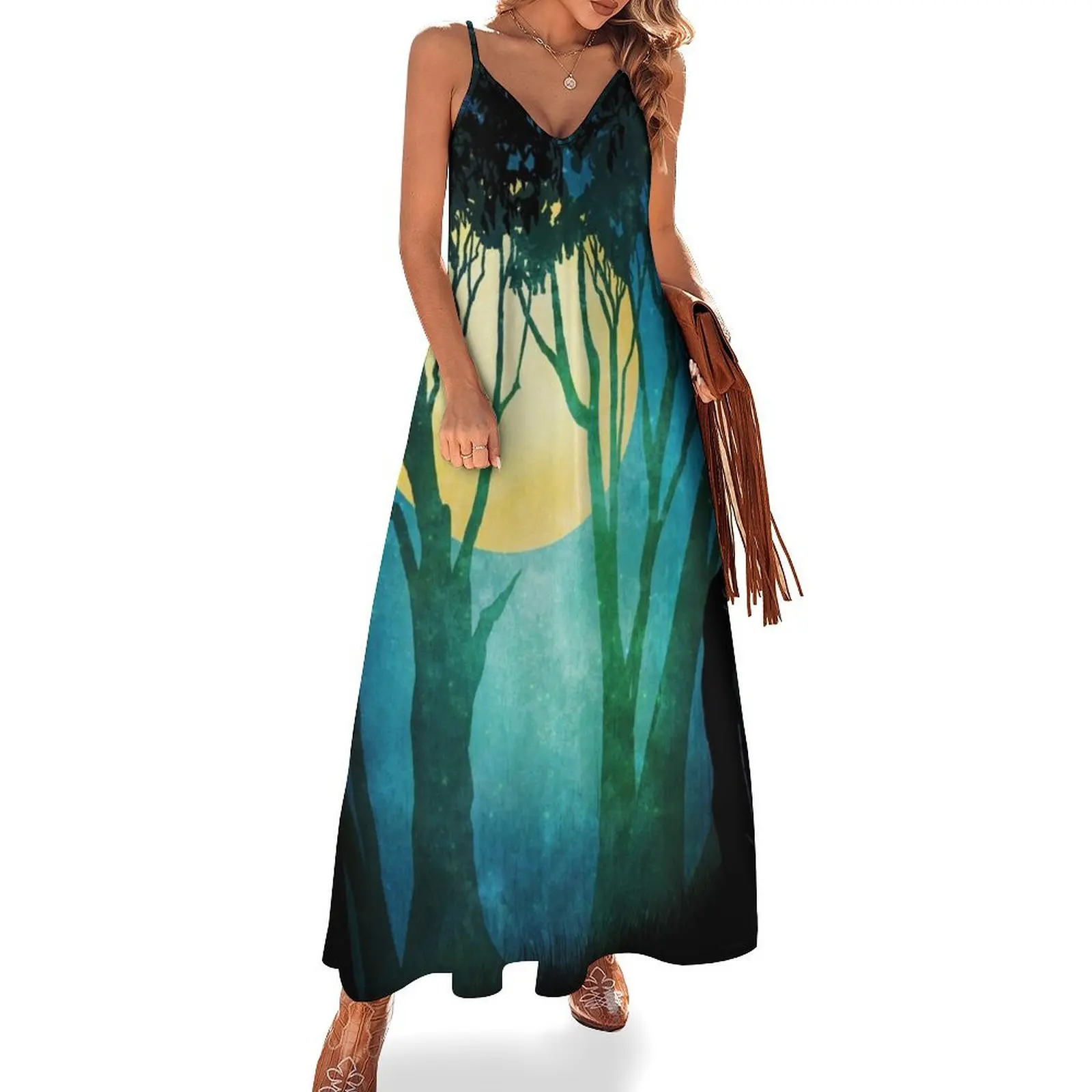Dance By The Light Of The Full Moon Sleeveless Dress summer clothes for women Women long dress summer dresses Dress
Dance By The Light Of The Full Moon Sleeveless Dress summer clothes for women Women long dress summer dresses Dress
