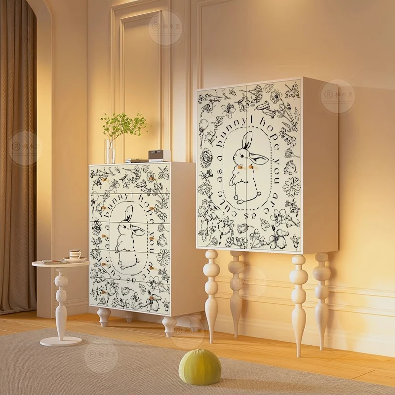 French cream style chest of drawers solid wood living room sofa side cabinet cute bedside table household bedroom can be customi
French cream style chest of drawers solid wood living room sofa side cabinet cute bedside table household bedroom can be customi