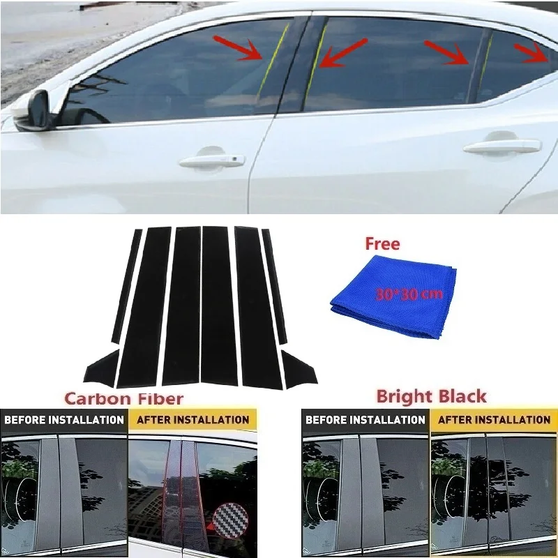 Carbon Fiber Black Car Window Door Column BC Pillar Post Cover Trim Fit For Nissan Sentra 2020 2021 Mirror Effect PC Sticker
Carbon Fiber Black Car Window Door Column BC Pillar Post Cover Trim Fit For Nissan Sentra 2020 2021 Mirror Effect PC Sticker