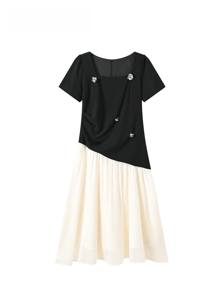 CaraCLUB plus Size Short Sleeve Dress Women's Summer New Style Fashionable Splicing Young-looking Skirt French Style High Wai...
CaraCLUB plus Size Short Sleeve Dress Women's Summer New Style Fashionable Splicing Young-looking Skirt French Style High Wai...