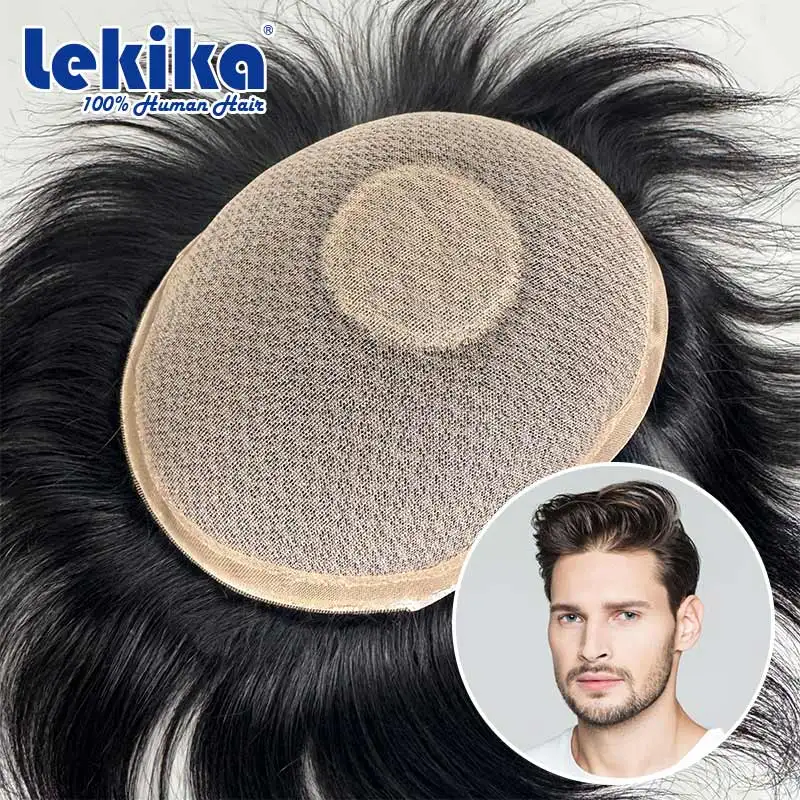 Male Hair Prosthesis Silk Base Toupee Realistic Men's Capillary Prosthesis 100% Human Hair Toupee Durable Exhuast System Unit
Male Hair Prosthesis Silk Base Toupee Realistic Men's Capillary Prosthesis 100% Human Hair Toupee Durable Exhuast System Unit
