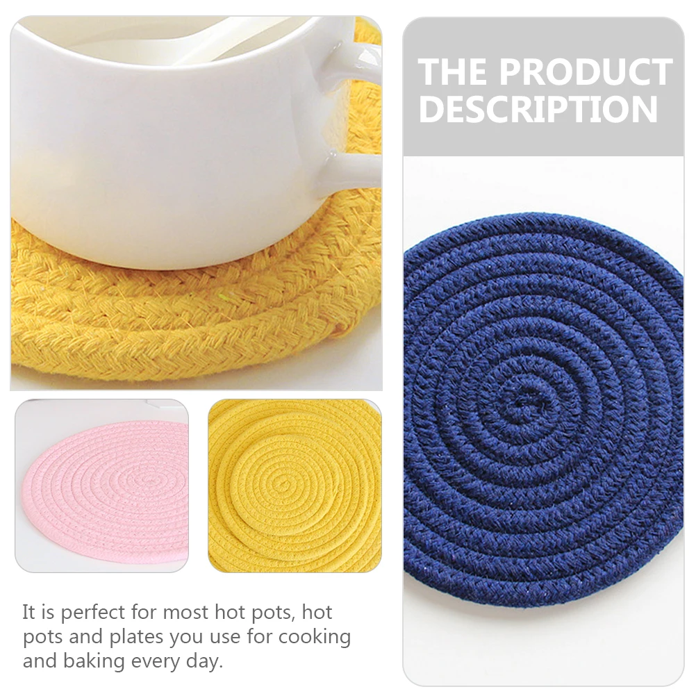 3pcs Woven Cotton Kitchen Mats Anti scald Placemats Insulation Pads Table Desk Protect Scratches Heat Stains Non slip Weaving
3pcs Woven Cotton Kitchen Mats Anti scald Placemats Insulation Pads Table Desk Protect Scratches Heat Stains Non slip Weaving