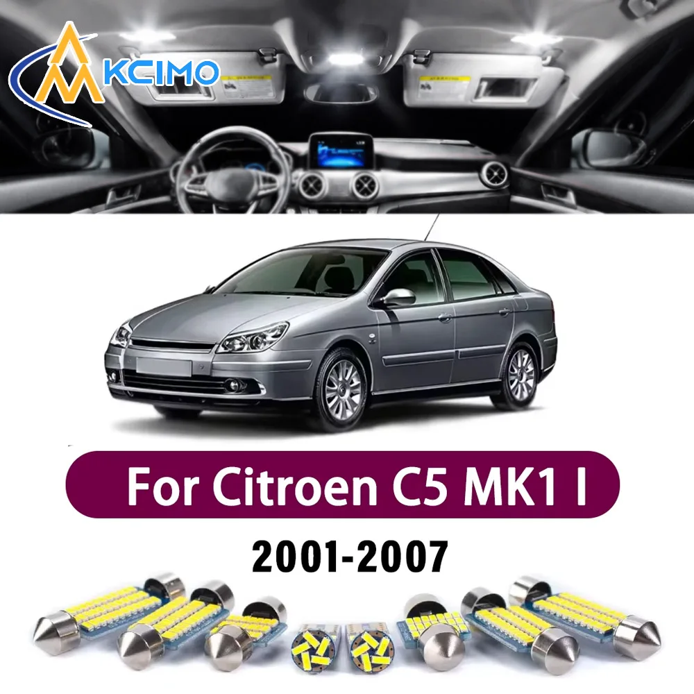 High-Quality Light Bulb Suitable For Citroen C5 MK1 I 2001-2007 Premium Bright Interior Dome Trunk Mirror Reading LED Lights
High-Quality Light Bulb Suitable For Citroen C5 MK1 I 2001-2007 Premium Bright Interior Dome Trunk Mirror Reading LED Lights
