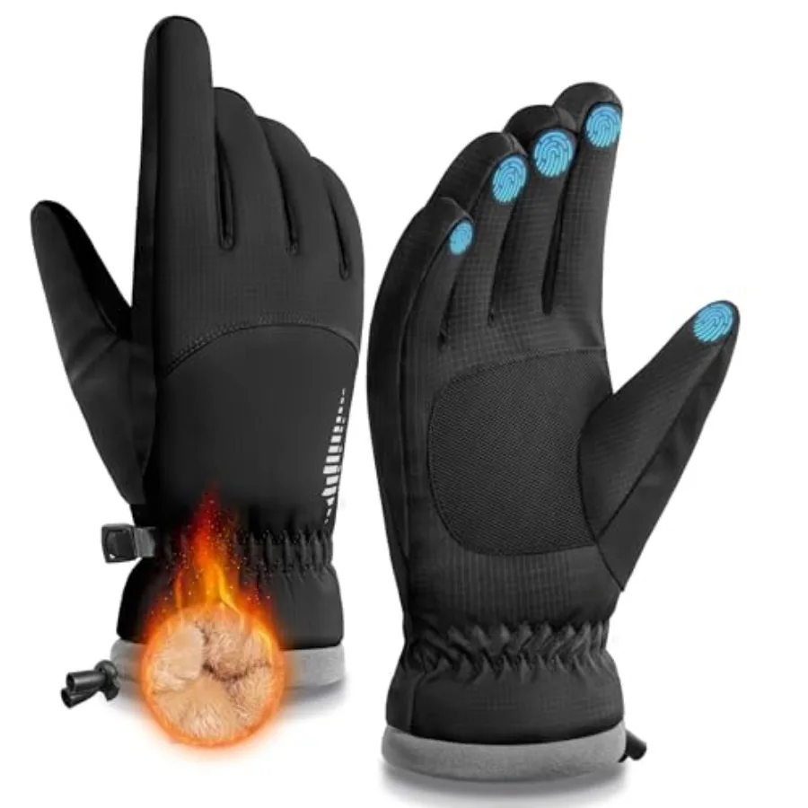 Winter Waterproof Warm Gloves Women Men with Touchscreen Fingers, Ski Snow Windproof for Cold Weather Thermal, for Running Hiki
Winter Waterproof Warm Gloves Women Men with Touchscreen Fingers, Ski Snow Windproof for Cold Weather Thermal, for Running Hiki