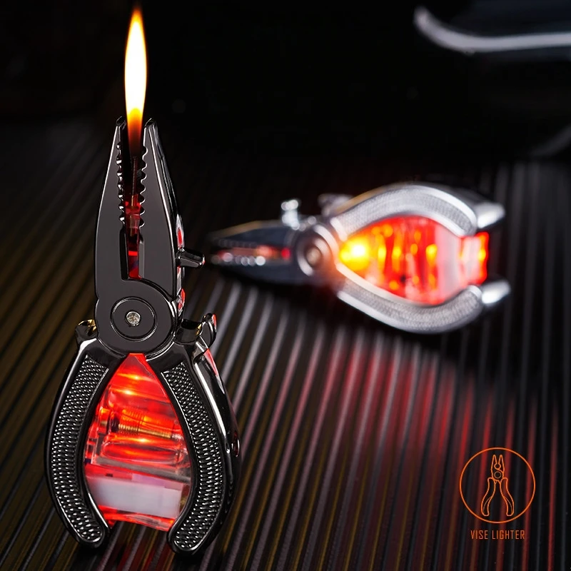 New Pliers Lighter Bottle Opener Cold Transparent Strip Lighter Transparent Visible Air Window Men's Unusual Smoking Tool
New Pliers Lighter Bottle Opener Cold Transparent Strip Lighter Transparent Visible Air Window Men's Unusual Smoking Tool