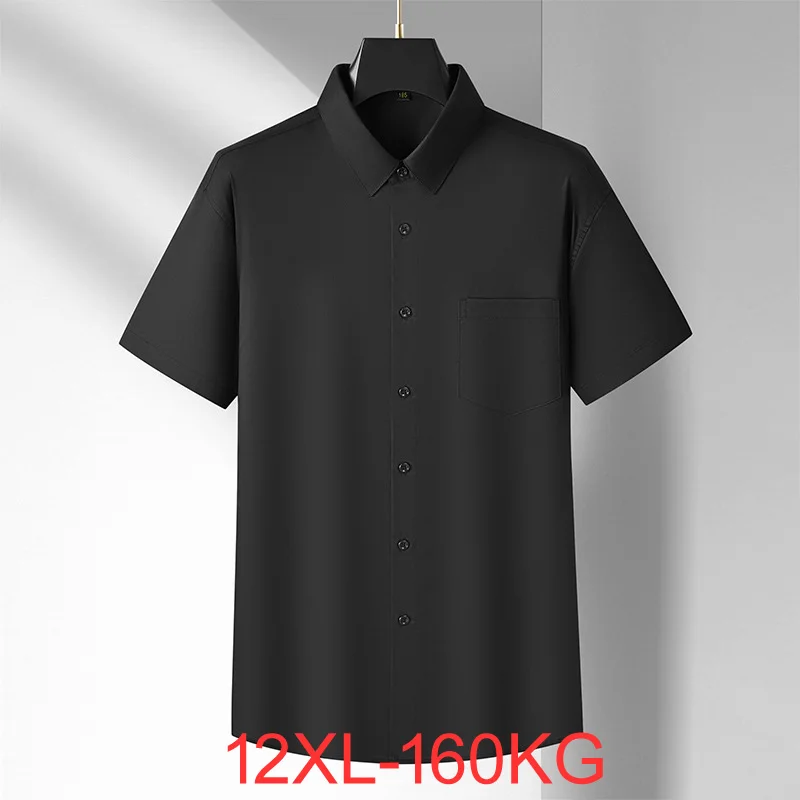 5XL 6XL 7XL 8XL 12XL 100% Cotton Business Shirt 2025Summer High Quality Men's Casual Loose Solid Color Short Sleeve Shirt
5XL 6XL 7XL 8XL 12XL 100% Cotton Business Shirt 2025Summer High Quality Men's Casual Loose Solid Color Short Sleeve Shirt