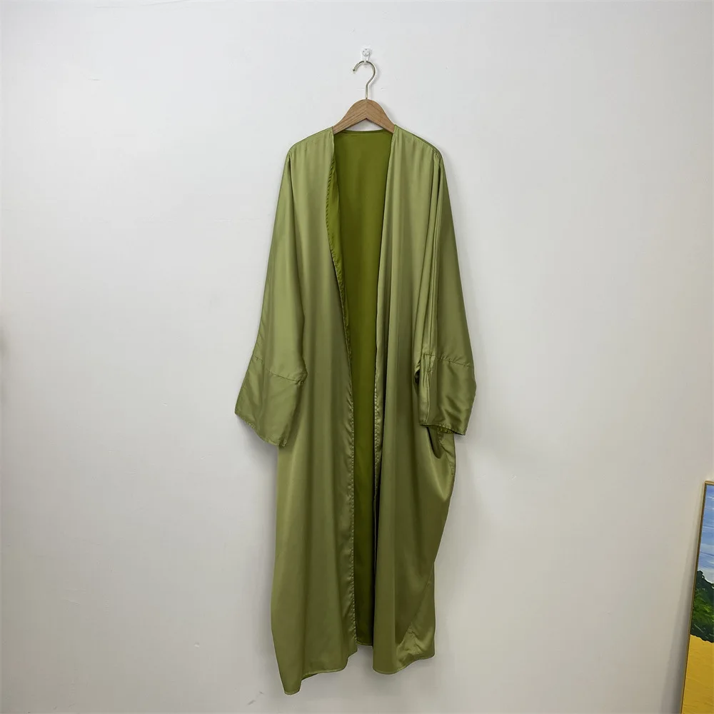 Ramadan Muslim Satin Maxi Dress Femme Reversible Open Abayas for Women Dubai Kaftan Turkey Robe Islam Jalabiya Kebaya Eid Abaya
Ramadan Muslim Satin Maxi Dress Femme Reversible Open Abayas for Women Dubai Kaftan Turkey Robe Islam Jalabiya Kebaya Eid Abaya