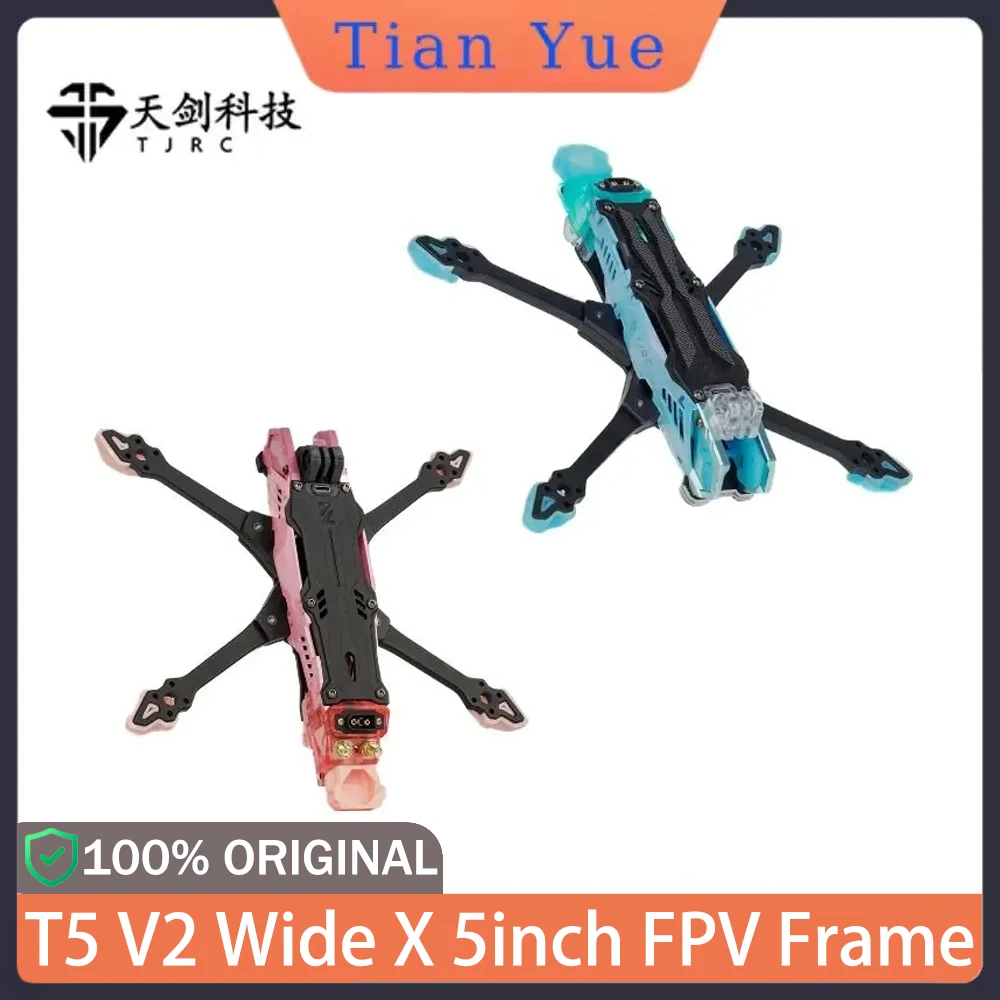 New TJRC T5 V2 5inch Wide FPV Frame KIT Anti-Crash High-Strength for DJI O4 Pro/O3 Digital VTX RC Freestyle Racing Drone
New TJRC T5 V2 5inch Wide FPV Frame KIT Anti-Crash High-Strength for DJI O4 Pro/O3 Digital VTX RC Freestyle Racing Drone