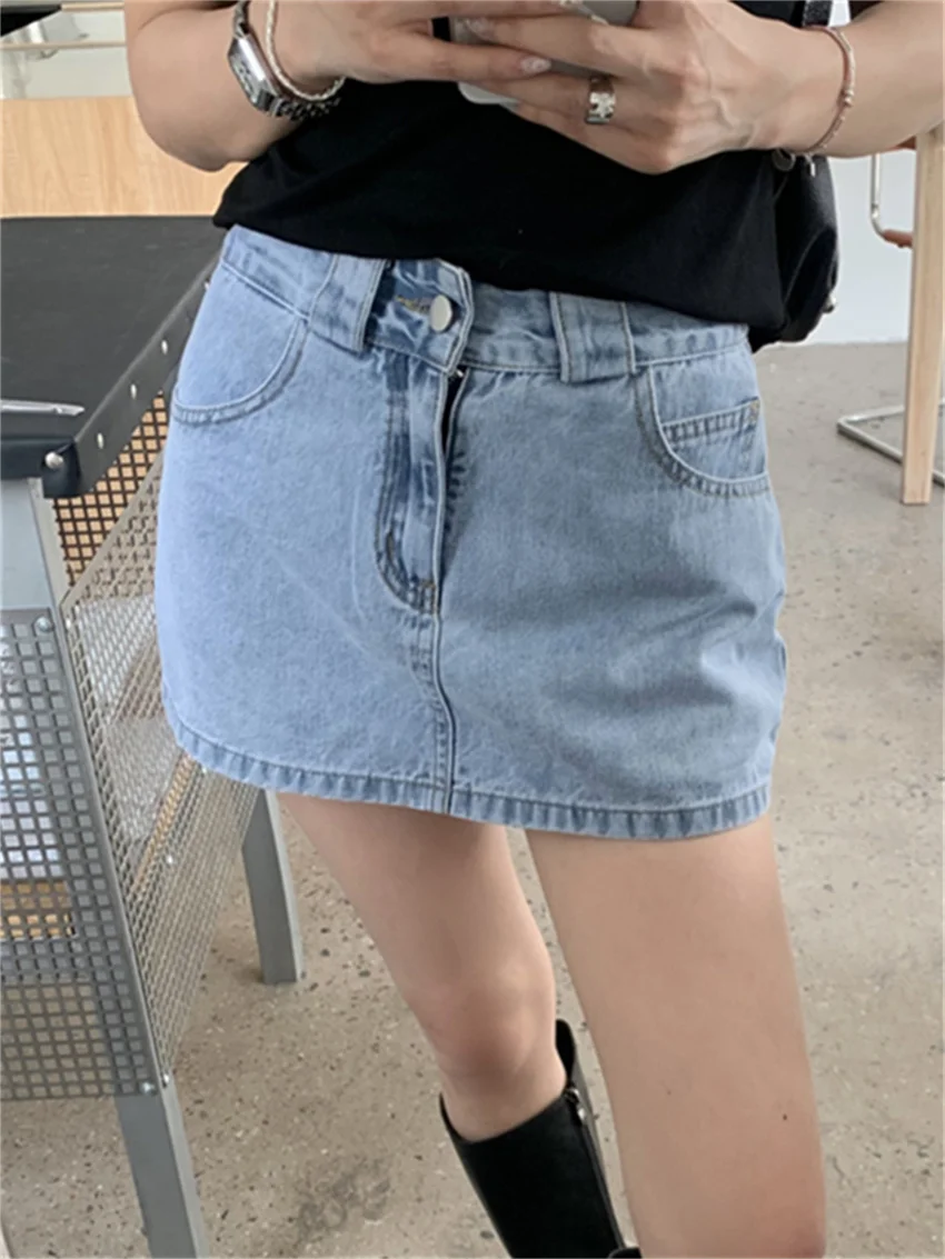 PLAMTEE Vintage High Waist Mini Skirts Women Summer Chic Slim New Arrival Denim 2023 Fashion Office Lady Casual Jeanswear
PLAMTEE Vintage High Waist Mini Skirts Women Summer Chic Slim New Arrival Denim 2023 Fashion Office Lady Casual Jeanswear
