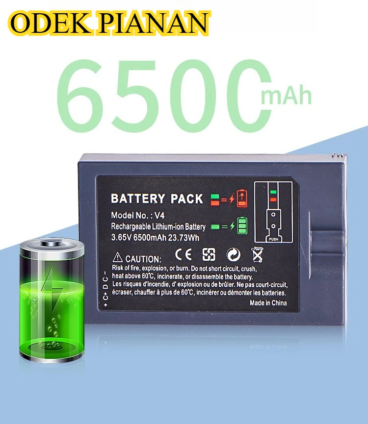 6500mAh Applicable To for Ring Battery Doorbell Battery V4 Compatible with Versions 1/2/3/3+/4 5H39 Rechargeable Battery
6500mAh Applicable To for Ring Battery Doorbell Battery V4 Compatible with Versions 1/2/3/3+/4 5H39 Rechargeable Battery