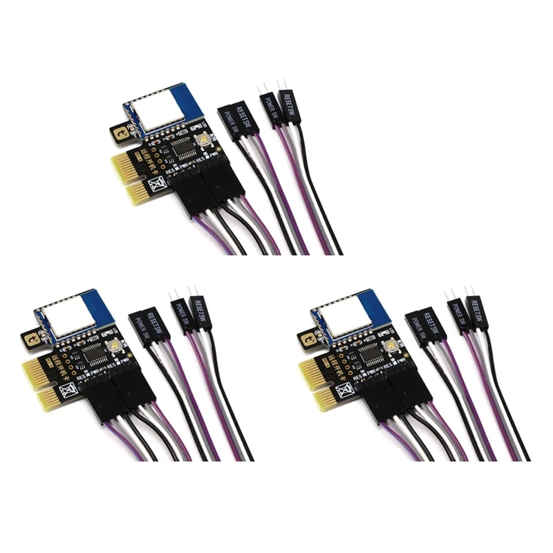 3 переключателя переключения питания компьютера Wi-Fi Tuya, Pcie-карта для настольного компьютера, дистанционное управление через приложение, Поддержка Google, мини-карты
3 переключателя переключения питания компьютера Wi-Fi Tuya, Pcie-карта для настольного компьютера, дистанционное управление через приложение, Поддержка Google, мини-карты