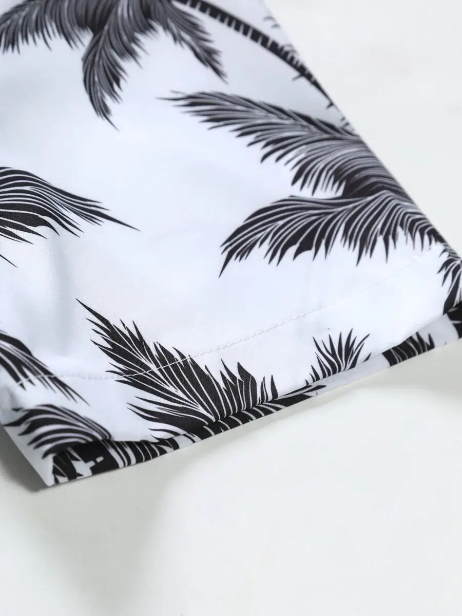 Manfinity Homme Men Tropical Print Shirt & Drawstring Waist Shorts Without Tee, Cozy Outfits
Manfinity Homme Men Tropical Print Shirt & Drawstring Waist Shorts Without Tee, Cozy Outfits