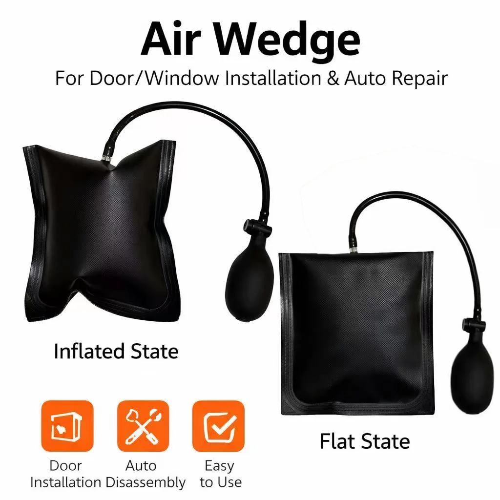 Professional Car Door Window Open Air Bag Pump Wedge, Inflatable Entry Pad & Shim Tool - Universal Hand Tool, Black
Professional Car Door Window Open Air Bag Pump Wedge, Inflatable Entry Pad & Shim Tool - Universal Hand Tool, Black