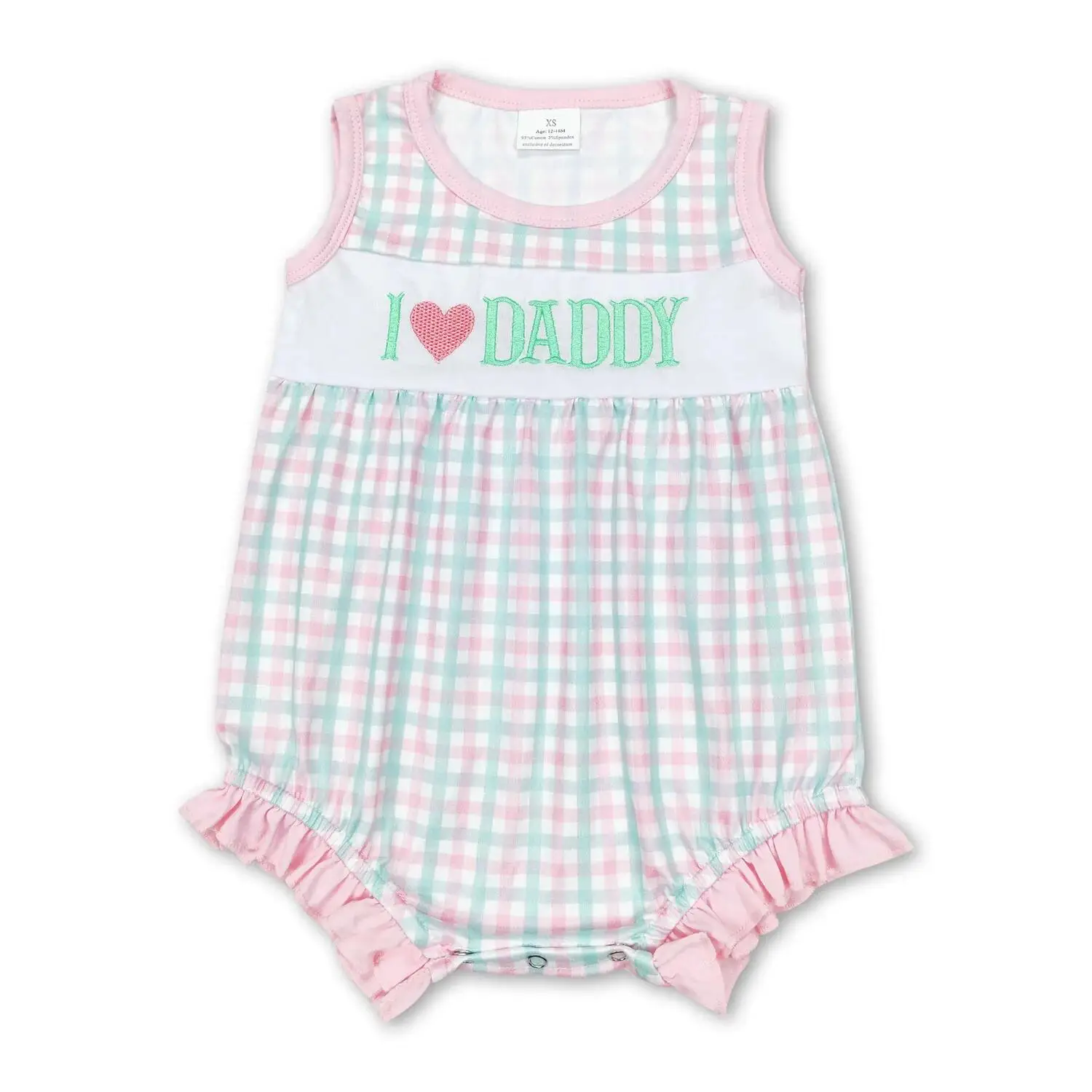 Розовые клетчатые комбинезоны без рукавов для маленьких девочек «Я люблю папу» с карманами на тему Дня отца, мягкая хлопковая детская одежда
Розовые клетчатые комбинезоны без рукавов для маленьких девочек «Я люблю папу» с карманами на тему Дня отца, мягкая хлопковая детская одежда