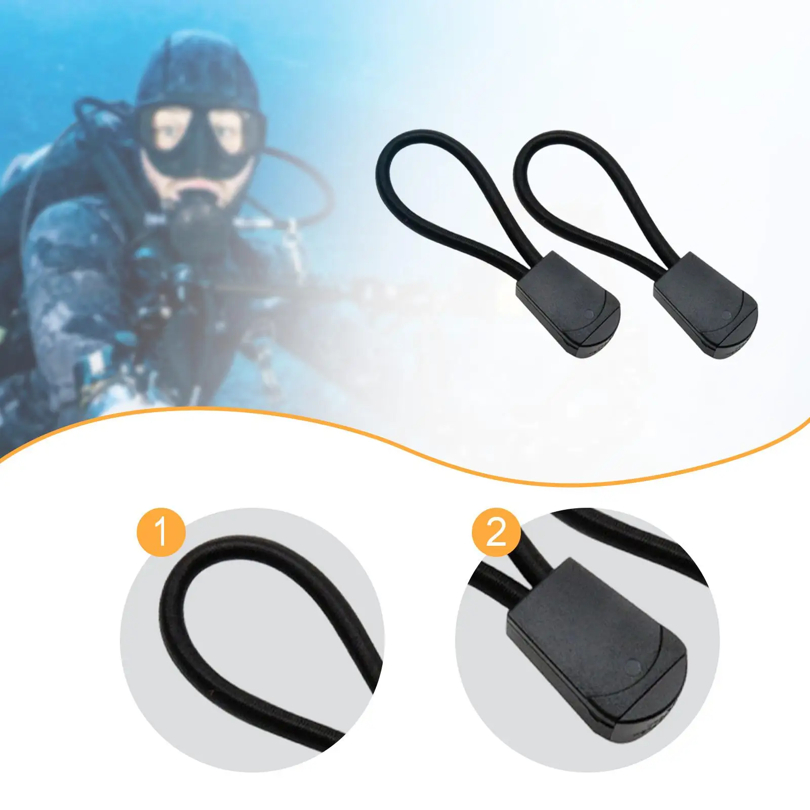2Pcs Scuba Diving Hose Clip Retainer Holders Replacement Universal Equipment Tie Down Straps for Divers Underwater Activities
2Pcs Scuba Diving Hose Clip Retainer Holders Replacement Universal Equipment Tie Down Straps for Divers Underwater Activities