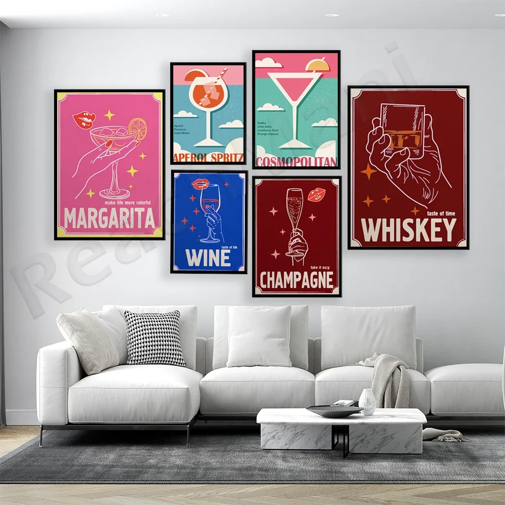 Classic, stylish cocktail martini vodka champagne whisky cognac, wine cosmopolitan, minimalist cocktail poster kitchen decor
Classic, stylish cocktail martini vodka champagne whisky cognac, wine cosmopolitan, minimalist cocktail poster kitchen decor