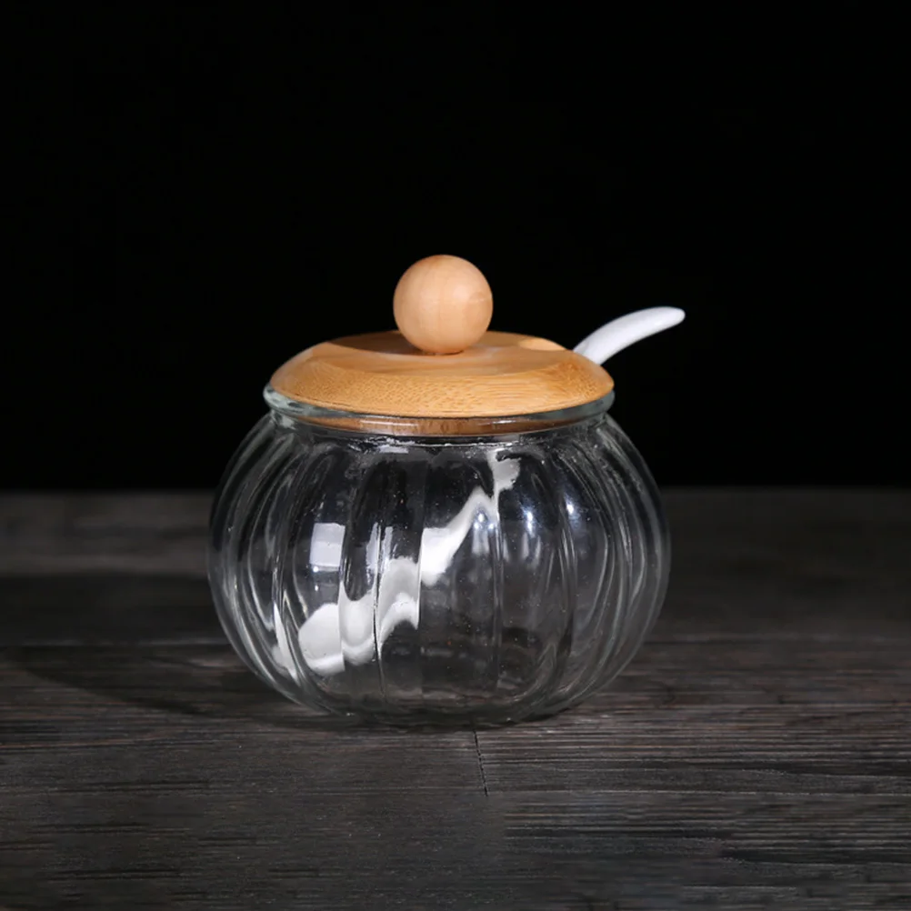 1 set Pumpkin Shaped Glass Condiment Bottle Spice Jars Bamboo Lid Sugar Salt Pepper Storage Containers
1 set Pumpkin Shaped Glass Condiment Bottle Spice Jars Bamboo Lid Sugar Salt Pepper Storage Containers