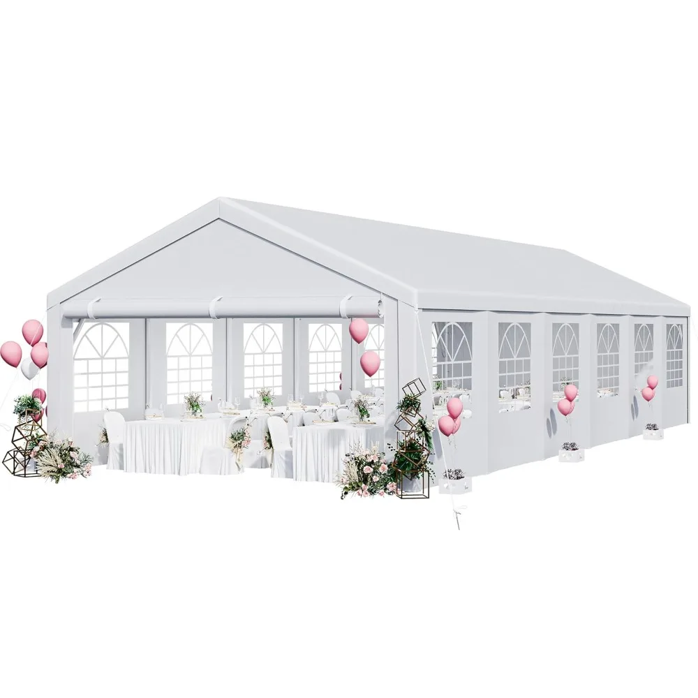 20x40FT Party Tent Heavy Duty Wedding Tent Event Shelters Outdoor Canopy Upgraded Galvanized Steel Carport with, Customized
20x40FT Party Tent Heavy Duty Wedding Tent Event Shelters Outdoor Canopy Upgraded Galvanized Steel Carport with, Customized