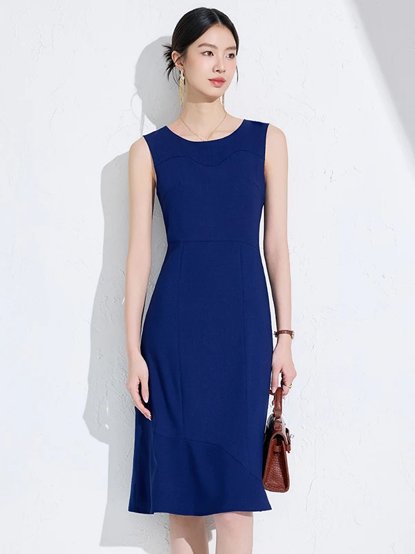 Summer New Style Sleeveless Dress Women's A-Line Skirt Front Desk Jewelry Store Professional Work Uniform High-End Commute Dress
Summer New Style Sleeveless Dress Women's A-Line Skirt Front Desk Jewelry Store Professional Work Uniform High-End Commute Dress