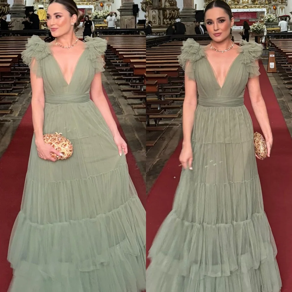 Customized Modern V-Neck Cap Sleeve Sleeveless Evening Dress High Quality Tulle Prom Dresses Modern Special Occasion Gowns 
Customized Modern V-Neck Cap Sleeve Sleeveless Evening Dress High Quality Tulle Prom Dresses Modern Special Occasion Gowns